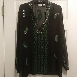 Chico's tunic or swim coverup